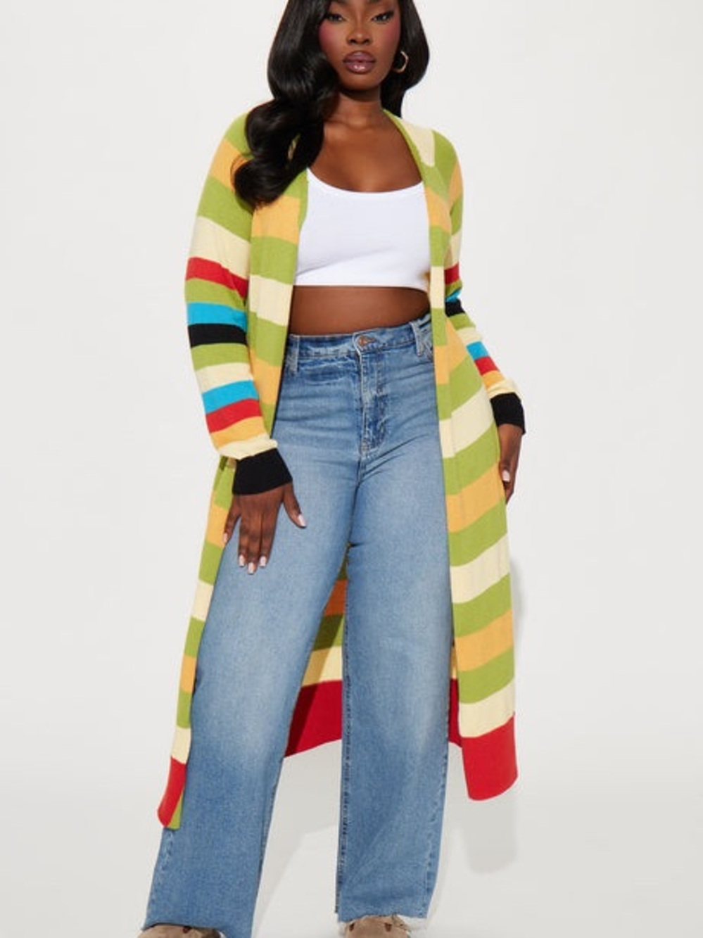 NWT Fashion Nova Piper Striped Cardigan